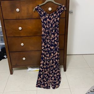 Off the shoulder jump suit